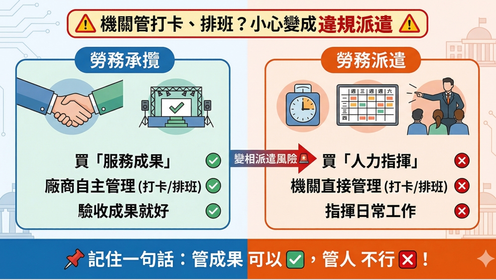 勞務承攬還是勞務派遣？從打卡與用人管理看法律界線